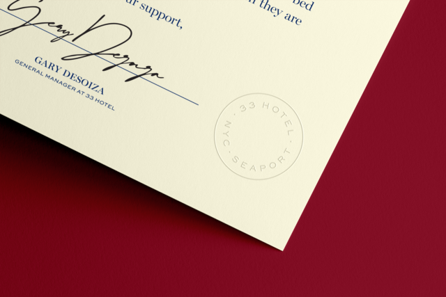 33 HOTEL NYC • SEAPORT